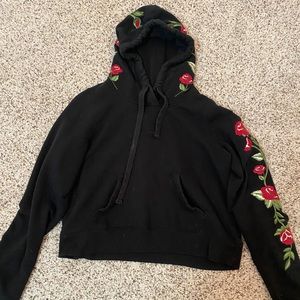 black rose hoodie